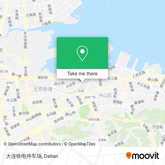 大连铁电停车场 map