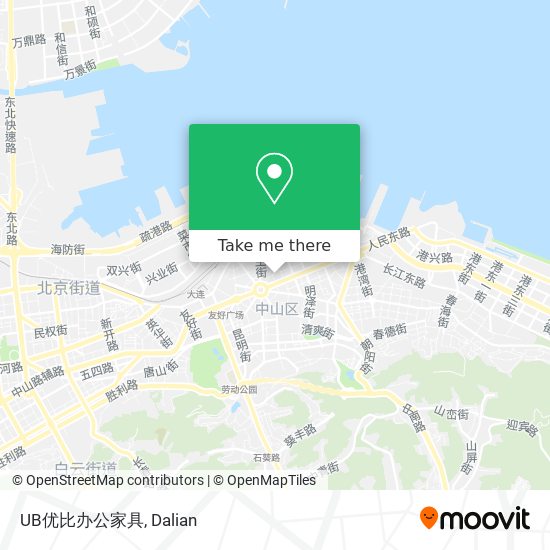 UB优比办公家具 map