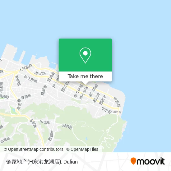 链家地产(H东港龙湖店) map