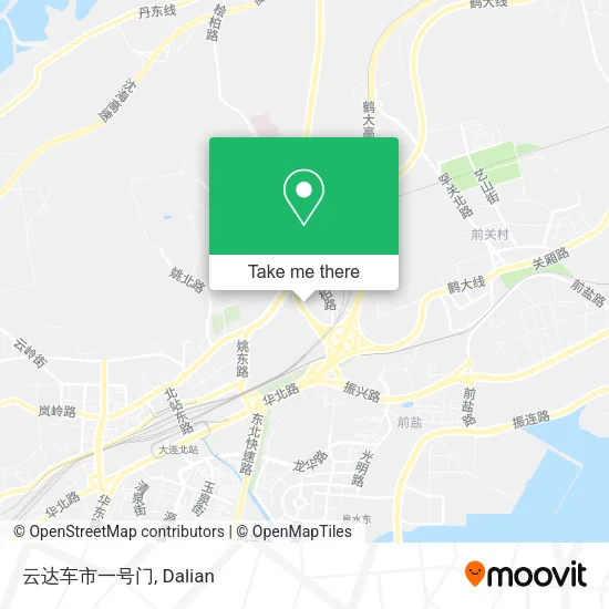 云达车市一号门 map