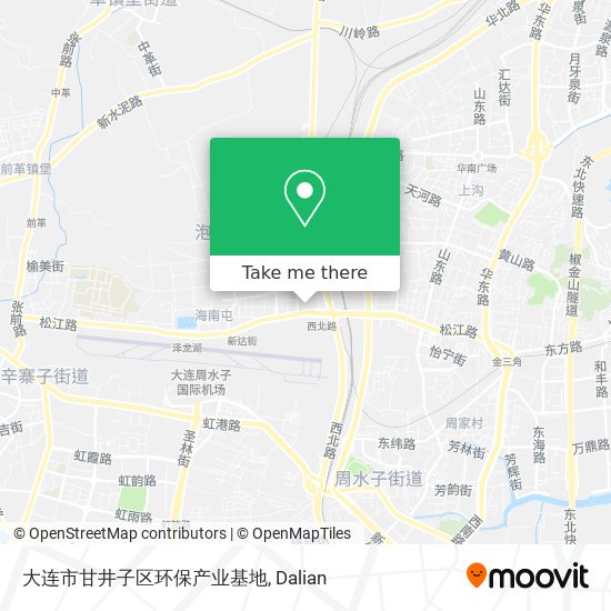 大连市甘井子区环保产业基地 map