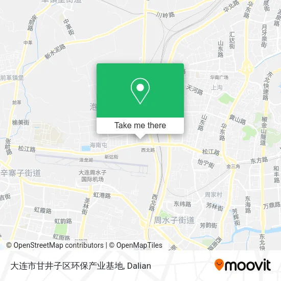 大连市甘井子区环保产业基地 map