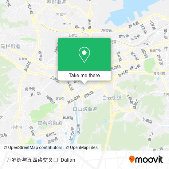 万岁街与五四路交叉口 map