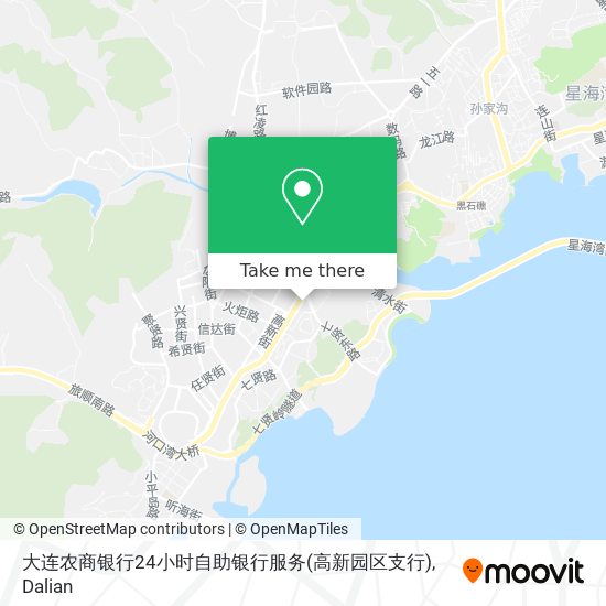 大连农商银行24小时自助银行服务(高新园区支行) map
