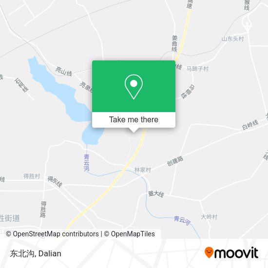 东北沟 map