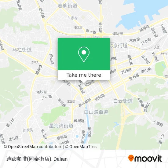 迪欧咖啡(同泰街店) map