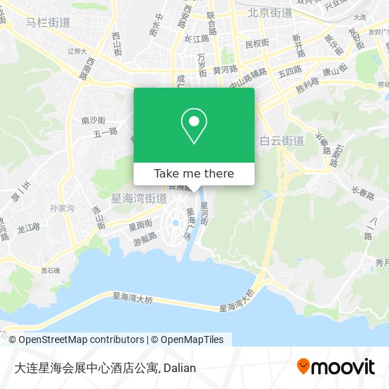 大连星海会展中心酒店公寓 map