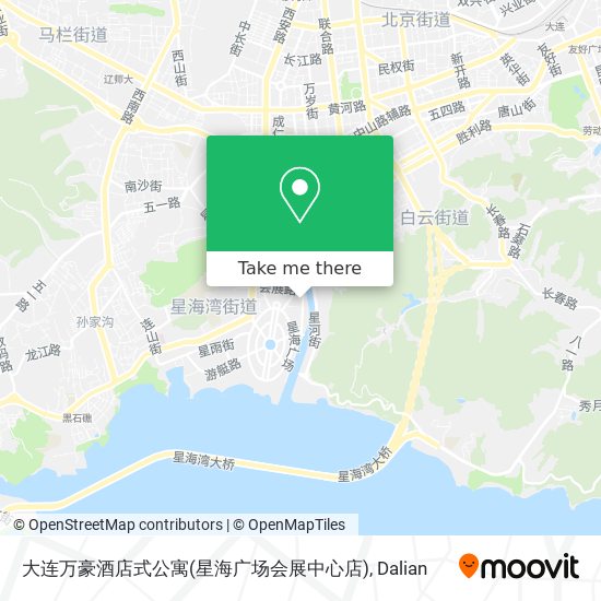 大连万豪酒店式公寓(星海广场会展中心店) map