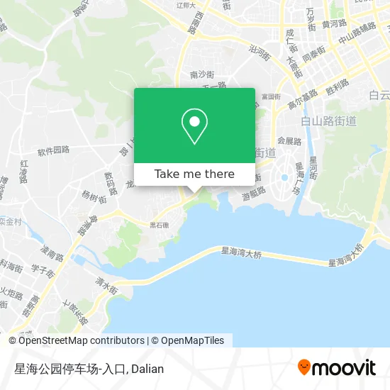 星海公园停车场-入口 map