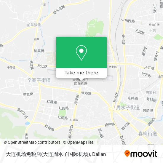 大连机场免税店(大连周水子国际机场) map
