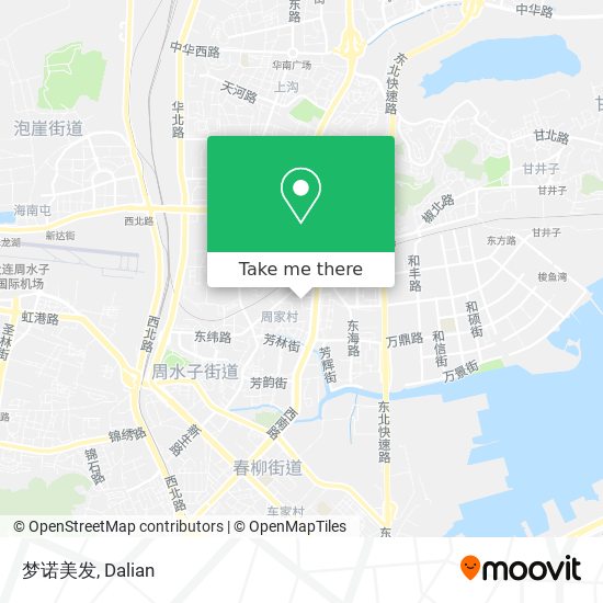 梦诺美发 map