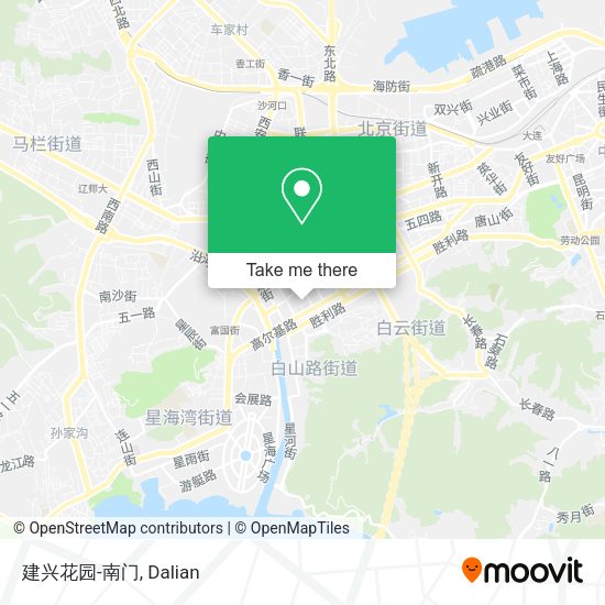 建兴花园-南门 map