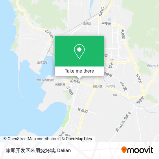旅顺开发区来朋烧烤城 map