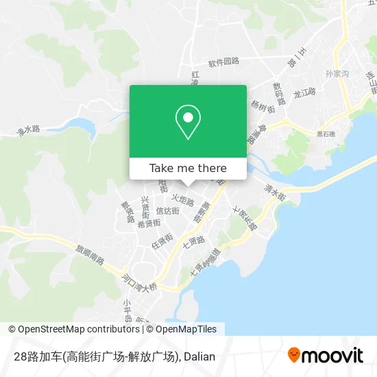 28路加车(高能街广场-解放广场) map