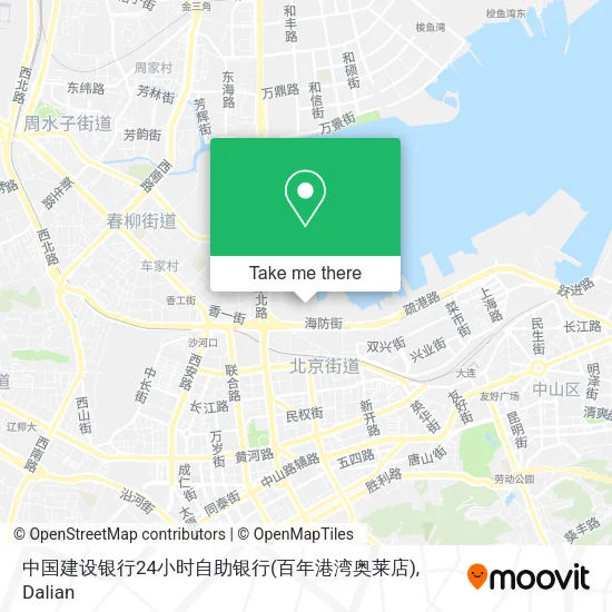 中国建设银行24小时自助银行(百年港湾奥莱店) map