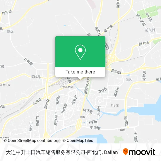 大连中升丰田汽车销售服务有限公司-西北门 map