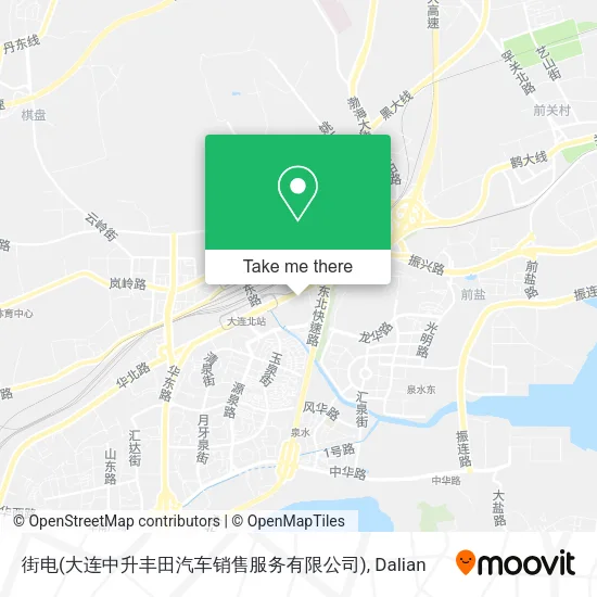 街电(大连中升丰田汽车销售服务有限公司) map