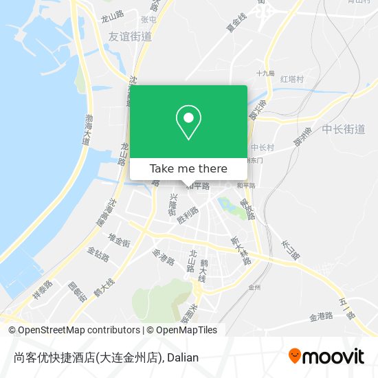 尚客优快捷酒店(大连金州店) map