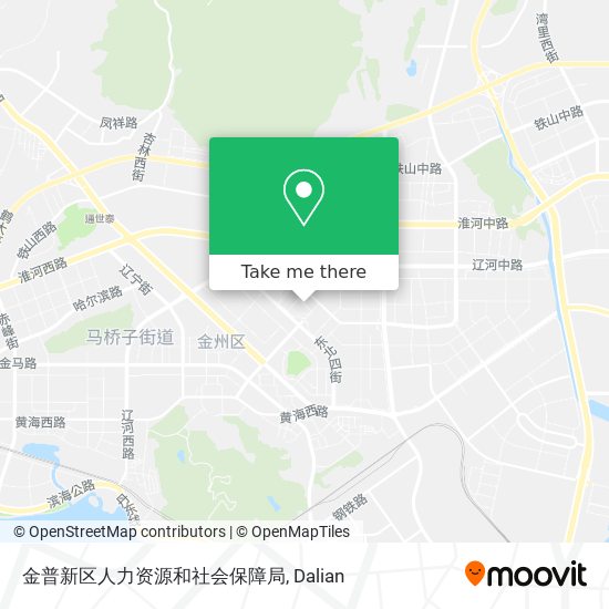 金普新区人力资源和社会保障局 map