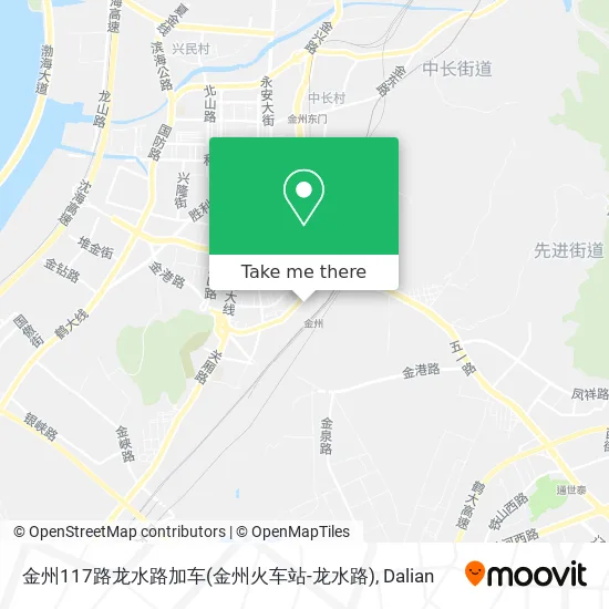 金州117路龙水路加车(金州火车站-龙水路) map