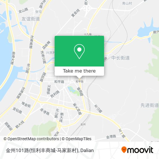 金州101路(恒利丰商城-马家新村) map