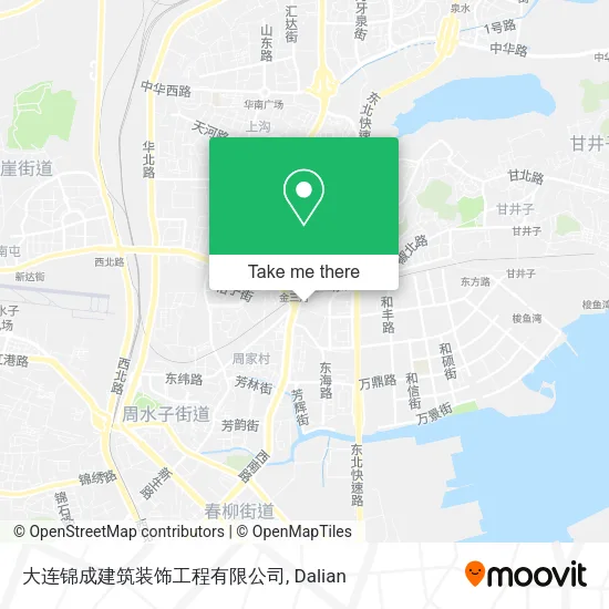 大连锦成建筑装饰工程有限公司 map