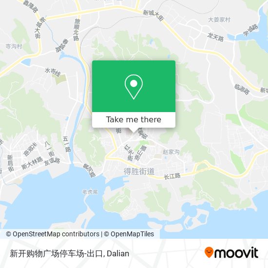 新开购物广场停车场-出口 map