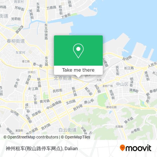 神州租车(鞍山路停车网点) map