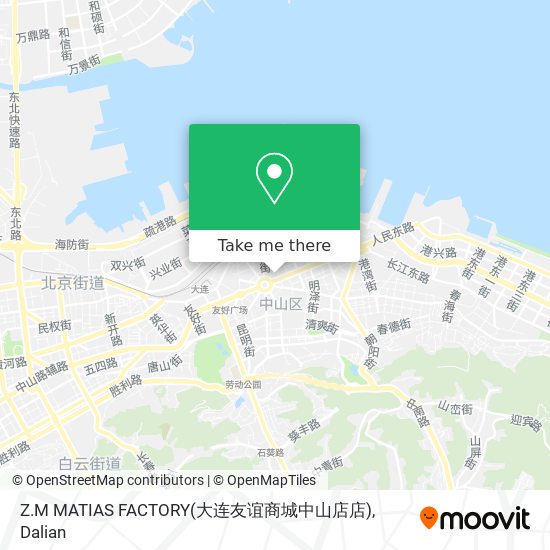 Z.M MATIAS FACTORY(大连友谊商城中山店店) map