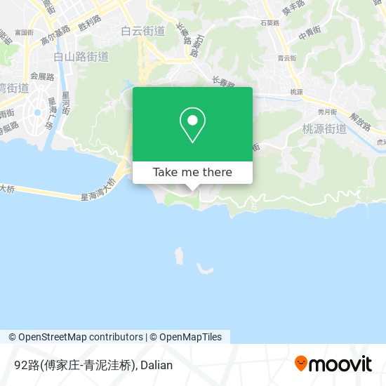 92路(傅家庄-青泥洼桥) map