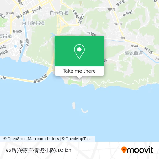 92路(傅家庄-青泥洼桥) map