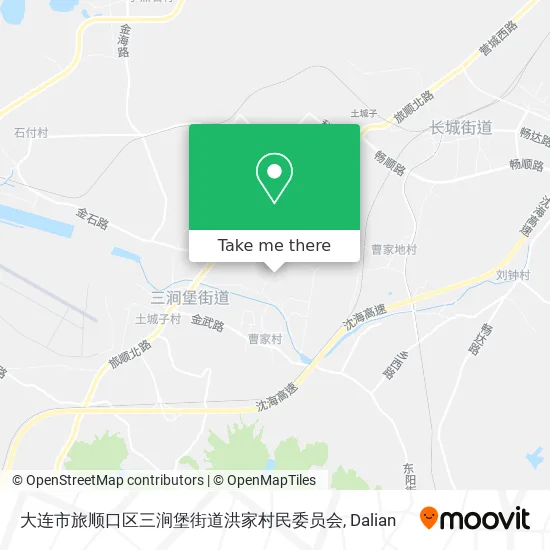 大连市旅顺口区三涧堡街道洪家村民委员会 map