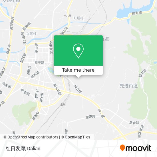 红日发廊 map