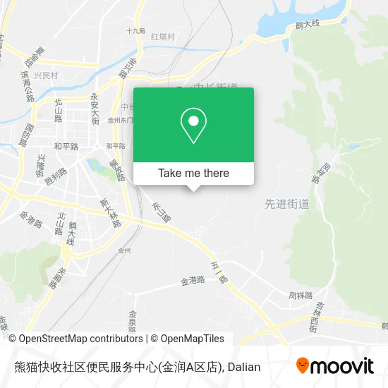 熊猫快收社区便民服务中心(金润A区店) map