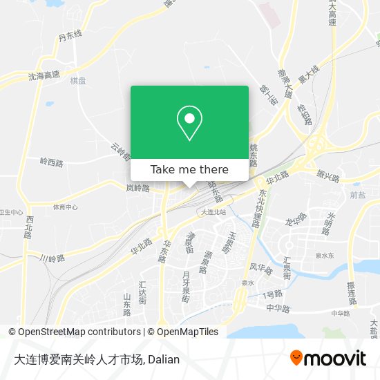 大连博爱南关岭人才市场 map