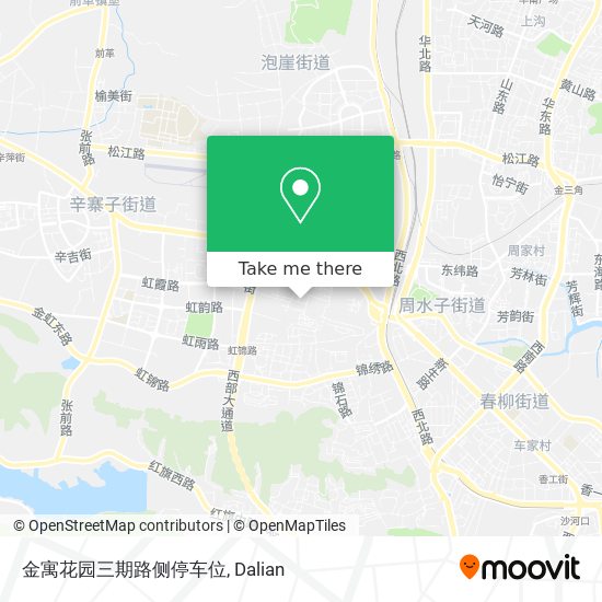 金寓花园三期路侧停车位 map