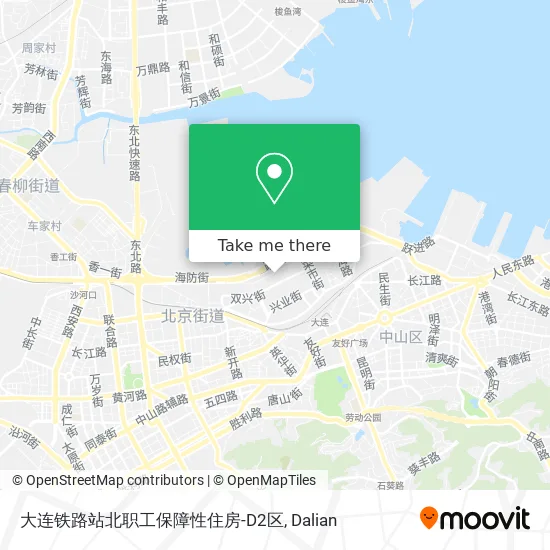 大连铁路站北职工保障性住房-D2区 map