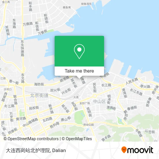 大连西岗站北护理院 map