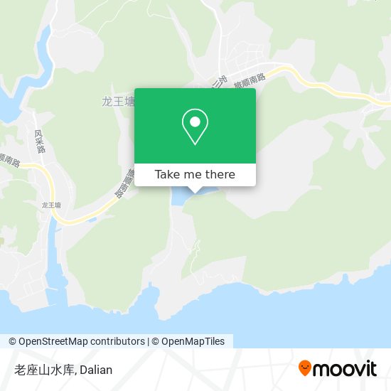 老座山水库 map