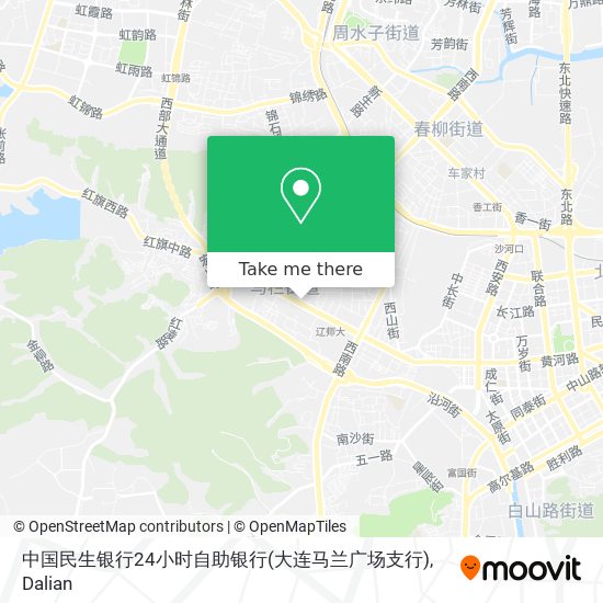 中国民生银行24小时自助银行(大连马兰广场支行) map