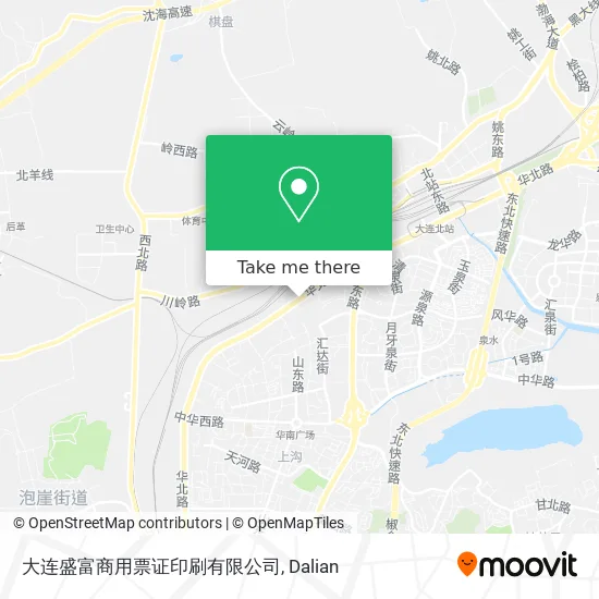 大连盛富商用票证印刷有限公司 map