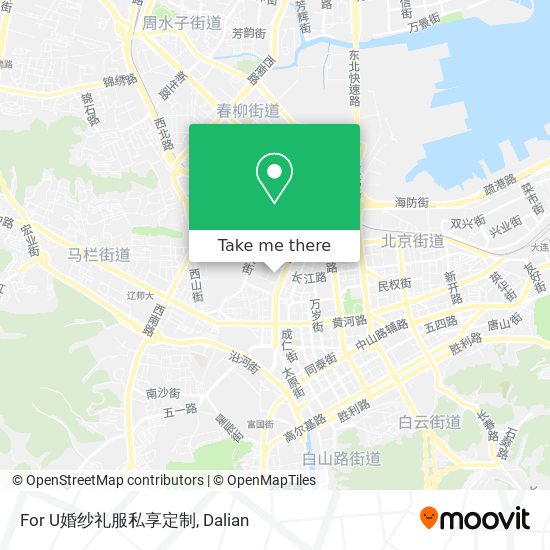 For U婚纱礼服私享定制 map