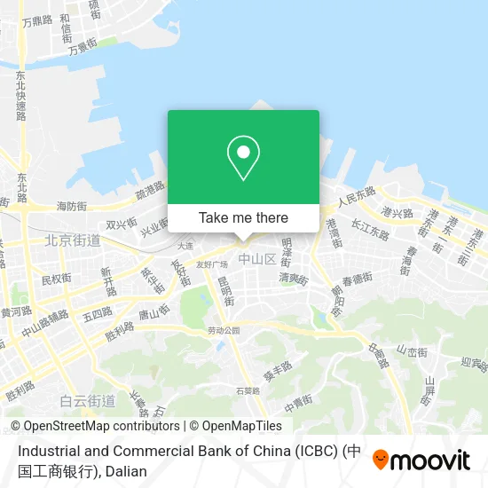 Industrial and Commercial Bank of China (ICBC) (中国工商银行) map
