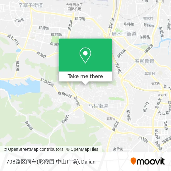 708路区间车(彩霞园-中山广场) map