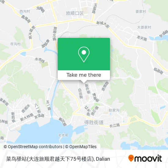菜鸟驿站(大连旅顺君越天下75号楼店) map