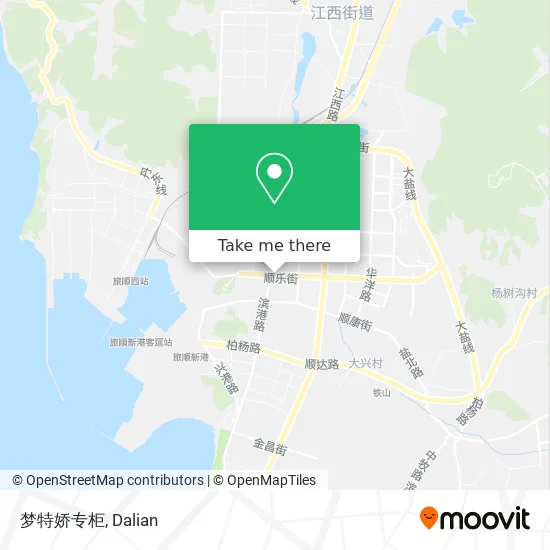 梦特娇专柜 map