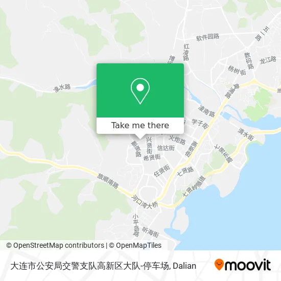 大连市公安局交警支队高新区大队-停车场 map