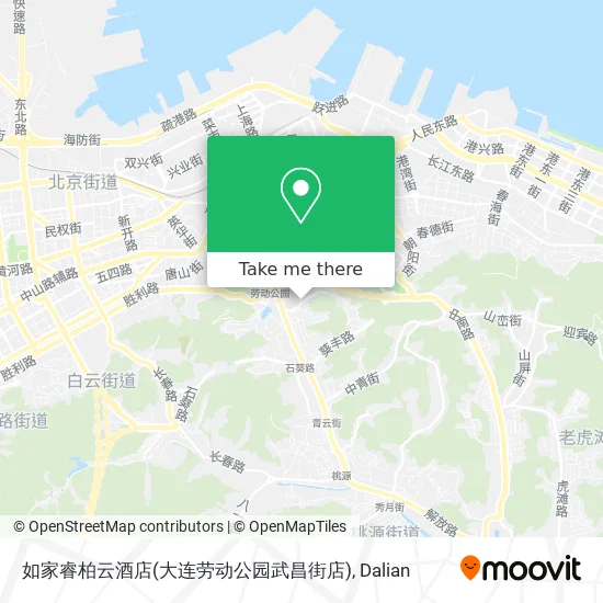 如家睿柏云酒店(大连劳动公园武昌街店) map