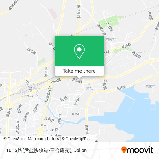 1015路(后盐快轨站-三合庭苑) map