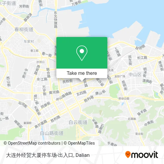 大连外经贸大厦停车场-出入口 map